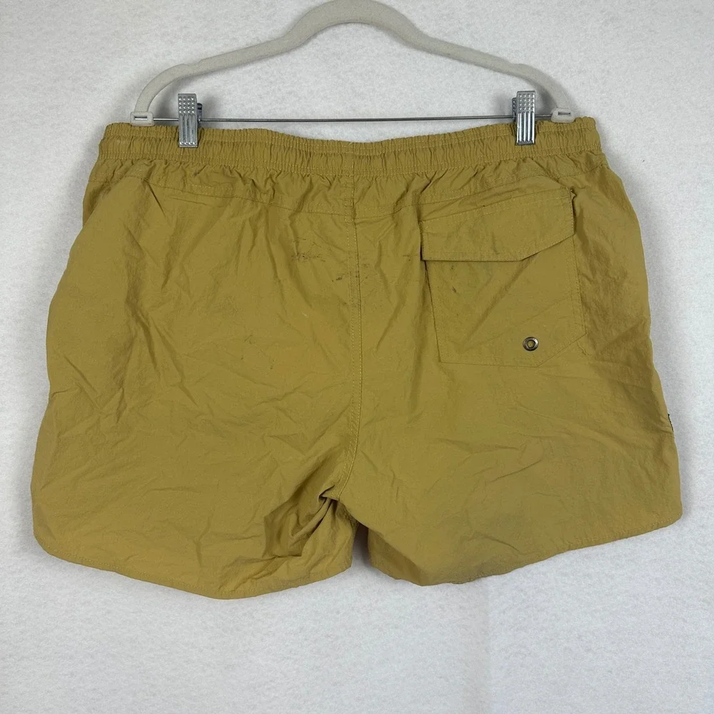 Maamgic Mens XXL Swim Trunks Drawstring Waist Shorts‎ Mustard Beach Summer